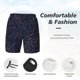 thumbnail image 3 of Balery Navy Dark Blue Bañador para hombre, shorts de playa de secado rápido con entrepierna y forro de compresión-Medium, 3 of 6