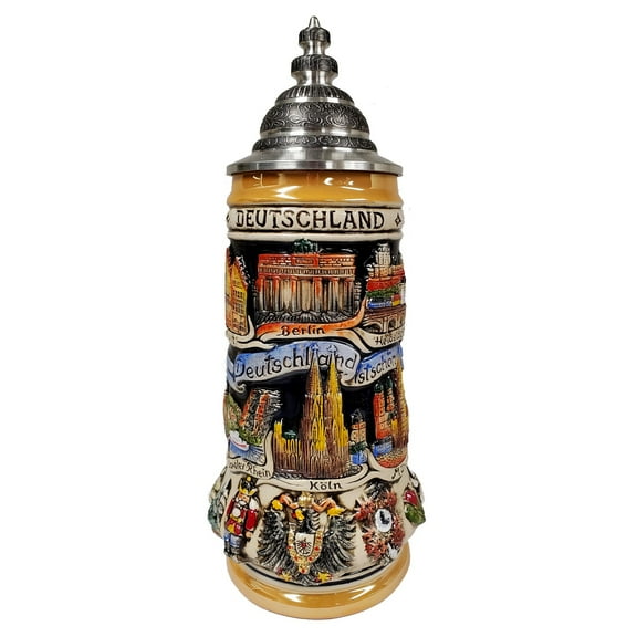 Germany is Beautiful City Panorama LE Stoneware German Beer Stein .5 L