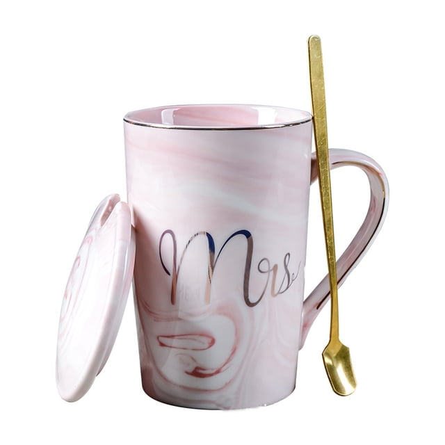 Mr and Mrs Coffee Mugs, Wedding Gifts for Couple, Handmade Unique Design, Elegant Gifts Box, Anniversary Present, Food-Grade Material
