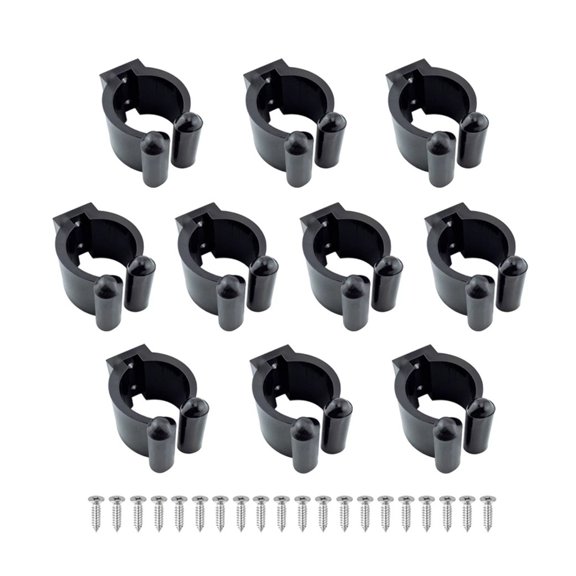 10 Pcs Fishing Rod Clips Holder Fishing Poles Storage Clips Billiards Cue Locating Clips Easy Installation