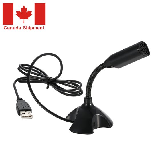 USB Desktop Microphone 360° Adjustable Microphone Support Voice Chatting Recording Mic for PC Mac with a USB port