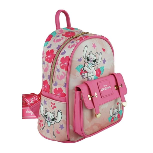 Disney Lilo and Stitch Angel Wondapop 11" Vegan Leather Mini Backpack