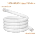 thumbnail image 3 of CZSCPDAW Flexible Air Conditioner Drain Hose Kit with Connector Clamps and U-Bend Holder for Mini Split AC Washer and Dishwasher, 3 of 6