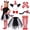 Black Cat, variant on Unicorn Costume Kids Tutu Skirt for Girls with Unicorn Wings Headband Unicorn Dress for Birthday Outfit Christmas New Year Cosplay