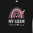 thumbnail image 4 of Inktastic My Gram Loves Me Rainbow Girls Baby T-Shirt, 4 of 5