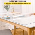 thumbnail image 2 of Plastic Table Cover 36x60 Inch 2mm Thick Clear Waterproof Easy Cleaning Rectangle Desk Mat for Office Dresser Night Stand, 2 of 6