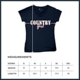 thumbnail image 7 of Country Girl Logo Women's V-Neck T-shirt Western Rodeo Style Southern Pride Cowgirl Rustic Feminine Farm Life Ranch Tee, 7 of 7