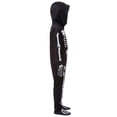thumbnail image 4 of REDARER Kids Skeleton Cosplay Full‑Body Jumpsuit with Hood Mask Gloves and Foot Covers for Halloween Fancy Dress Role Play Themed Party Outfit,5-6 Years, 4 of 7