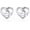 B. Celtic Heart-Silver, variant on Celtic-style women's earrings, hypoallergenic sterling silver studs, heart/triangle design, comes with a gift box.