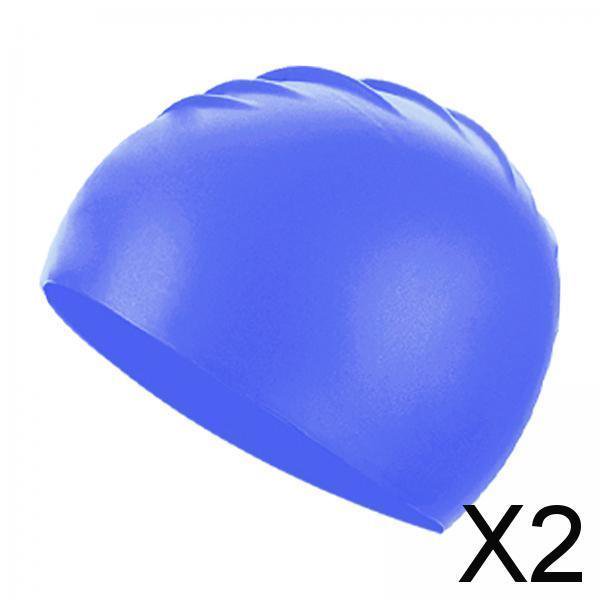 Paquete de 2 a 6 gorros de natación de silicona antideslizantes para piscina Colamx