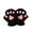 Black, variant on Winter Lovely Half Cover Paw Bear Cat Claw Gloves Short Finger