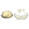thumbnail image 1 of Accesorio de disfraz de de ángel iluminadas, vestido de ángel, hada, accesorio LED, PP, adecuado para niños, cumpleaños, juego de rol, Halloween, S luz cálida 4 piezas, 1 of 8