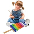 thumbnail image 3 of 1Pack Xylophone Musical Toy For Children Rectangular Shape Colorful Wood And Metal Home Play, 3 of 8