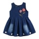 thumbnail image 1 of Vestidos de niña pequeña Vestido de mezclilla de manga larga para niñas Ropa Tutu Vestido de fiesta Vestido de fiesta Primavera Otoño Ropa de bebé Vestidos12-18M (Etiqueta 80) Gao Jinjia LED, 1 of 2