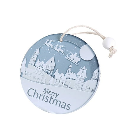 

Veki Ornaments For Christmas Decoration Scene Hanging Layout Christmas OrnamentsSuitable Christmas Pendant Party Gifts 2021 Decoration & Hangs Stain Glass Bath
