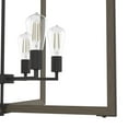 thumbnail image 4 of Hunter - Woodburn 6-light Noble Bronze, Extra Large Pendant Light, Dimmable, Modern Style, Rectangle Shaped, for Bedrooms, Dining, Living Rooms - 19810, 4 of 7