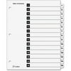 Cardinal OneStep Numbered Index System 15 x Divider(s) - Printed Tab(s) - Digit - 1-15 - 15 Tab(s)/Set - 9" Divider Width x 11" Divider Length - Letter - 8 1/2" Width x 11" Length - 3 Hole Punched - W