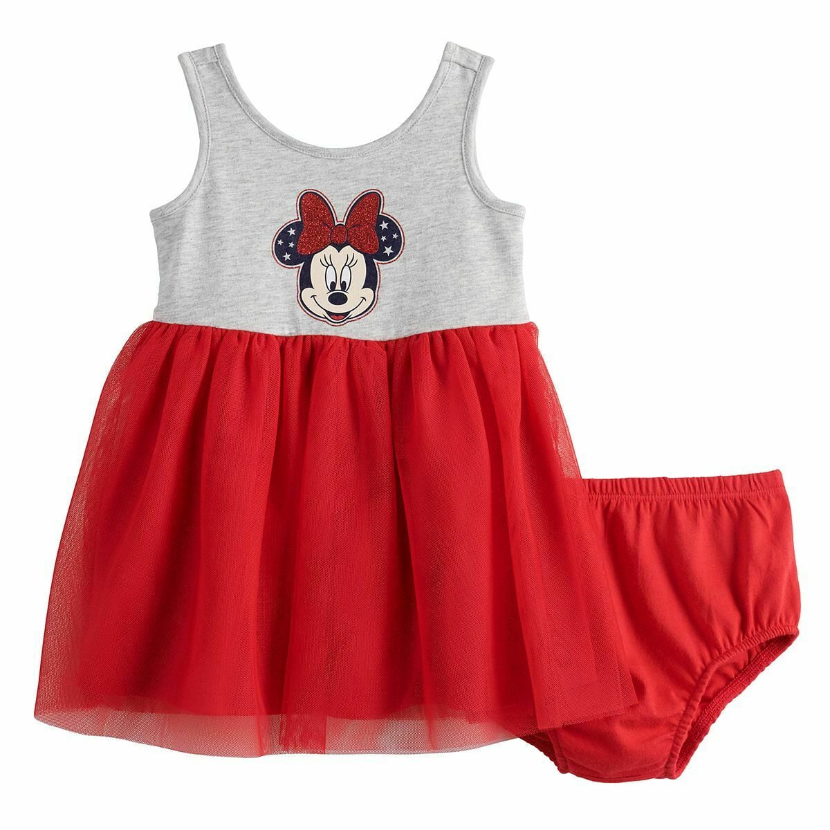 Disney Minnie Mouse Grey Dress Age 6/9 Months 