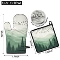 thumbnail image 6 of Misty Forest Landscape Kitchen Oven Mitt and Pot Holder Sets 2 Pcs for Baking, Cooking and Grilling, Heat Resistant Up To 392 °F, 6 of 7