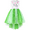 Green Bunny, variant on Girls Dress Green Easter Rabbit High Low Party Holiday Casual Princess 6 Years