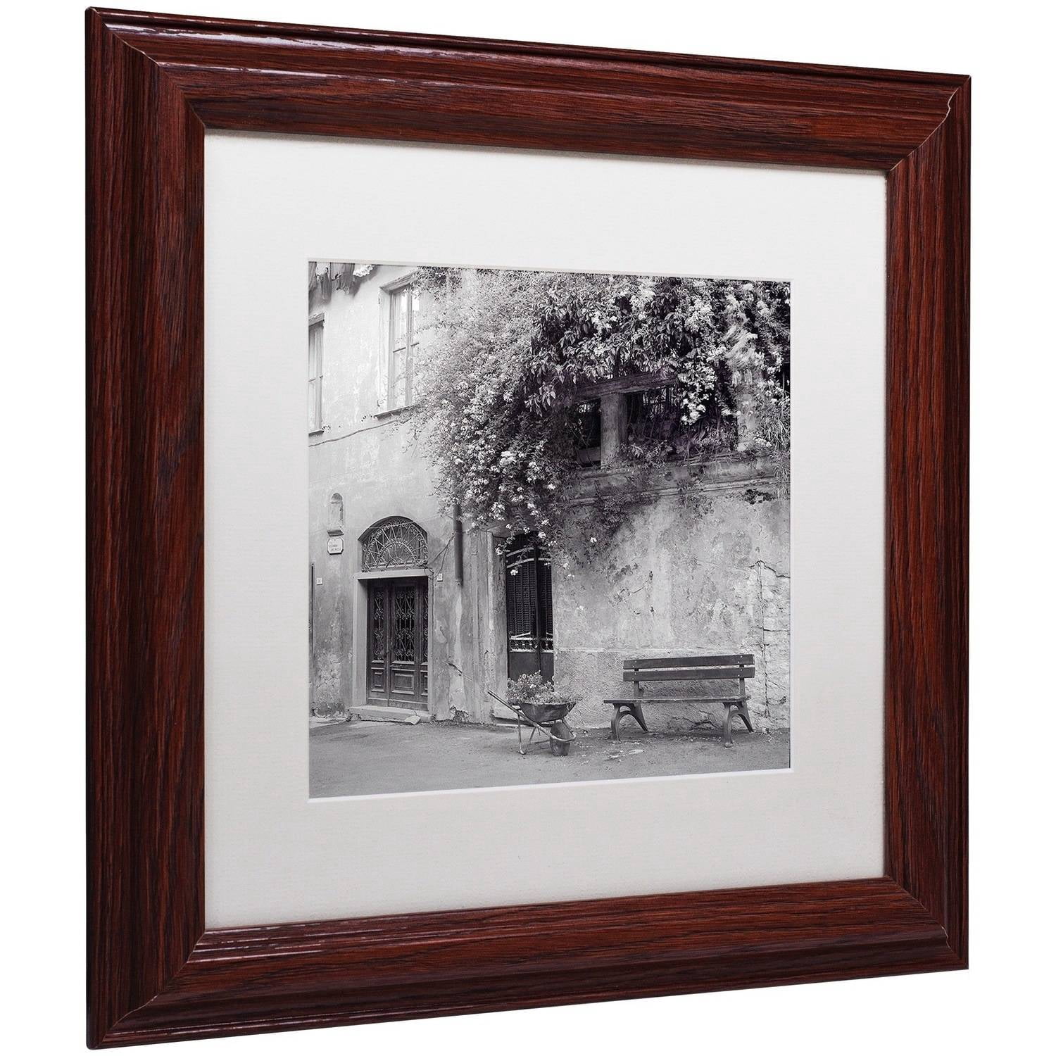 Trademark Fine Art "Liguria I" Canvas Art by Alan Blaustein, White Matte, Wood Frame