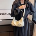 thumbnail image 3 of Bolso de hombro para mujer, bolso de moda para axilas, bolsos de mano informales plisados ​​(blanco) Sywqhk Para Estrenar, 3 of 5