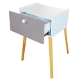 thumbnail image 1 of Cajonera Recamara Patas buro mesa MDF Moderna Gris, 1 of 3