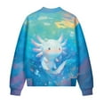 thumbnail image 5 of DISNIMO Axolotl Printed Sweatshirts for Women Zip Up Jackets Long Sleeve Outwear Fall Winter Clothes, 3XL, 5 of 7
