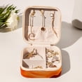 thumbnail image 6 of Maple Leaf Travel Portable Jewelry Box - Square Organizer Box with Bracelet Holder, Earring Organizer – Store Rings, Earrings, Necklaces, Bracelets, and More! Suitable for Girls and Women, 6 of 6