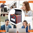 thumbnail image 3 of Ktinnead 24 Pockets Accordion File Organizer, Freestanding File Paper Folder for Office School Business Supplies, 3 of 10