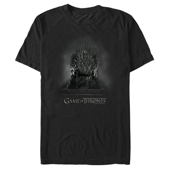 Men's Game of Thrones Smokey Iron Throne Graphic Tee Black 3X Large