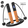 thumbnail image 2 of Cuerda para saltar con contador para entrenamiento físico, cuerda para saltar de velocidad inalámbrica ajustable, 2 of 5