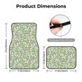 thumbnail image 5 of Fuzoiu Happy Frogs Print Carpet Floor Mats for Car,Car Foot Mat Set,Universal Fit 4 Piece Mat Pad Set,Fits Most Cars Trucks Vans Sedans SUV Auto Carpet Mat Se, 5 of 7