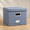 Grey-(1-pack) without folders, variant on File Organizer Box - Set Of 2 Collapsible Decorative Linen Filing Storhanging Folders With Lids Office Cabinet Letter/legal Size Green 17x14x11.2 Inch