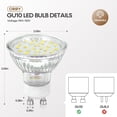 thumbnail image 4 of shiyou-GU10 Dimmable LED Light Bulbs, 40W Equivalent, 5W, 5000K Bright Daylight White, LED Bulb Replacement for Recessed Track Lighting, 400LM, 6 Packs, 4 of 4