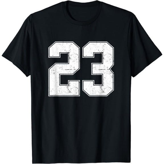 Number 23 Shirt, numbered Vintage 23rd years old birthday T-Shirt