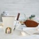 thumbnail image 3 of 1 juego de calentador de queso de cerámica, olla de fondue desmontable, tazón para derretir chocolate para derretir, 3 of 7
