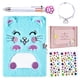 thumbnail image 1 of Diario chicas candado y llaves PJDRLLC cuaderno viaje lindo diario sueños secretos bolígrafo multicolor pegatinas pulsera regalo práctico cumpleaños Navidad, 1 of 3