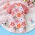 thumbnail image 6 of Weebloom Baby Girls One Piece Swimsuit Rash Guard Short Sleeve Sun Protection Flower Print Toddler Swimwear Cute Bathing Suit Swimsuits For Girls Pink 9-12 Months, 6 of 9