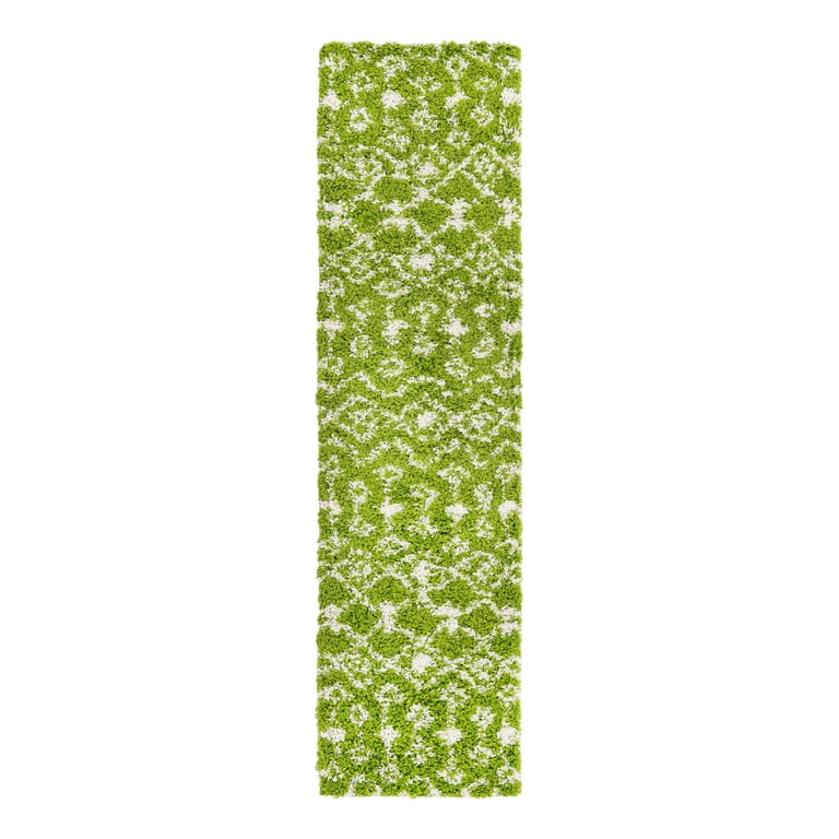 Unique Loom Moroccan Trellis Shag Collection Area Rug - Meknes (2
