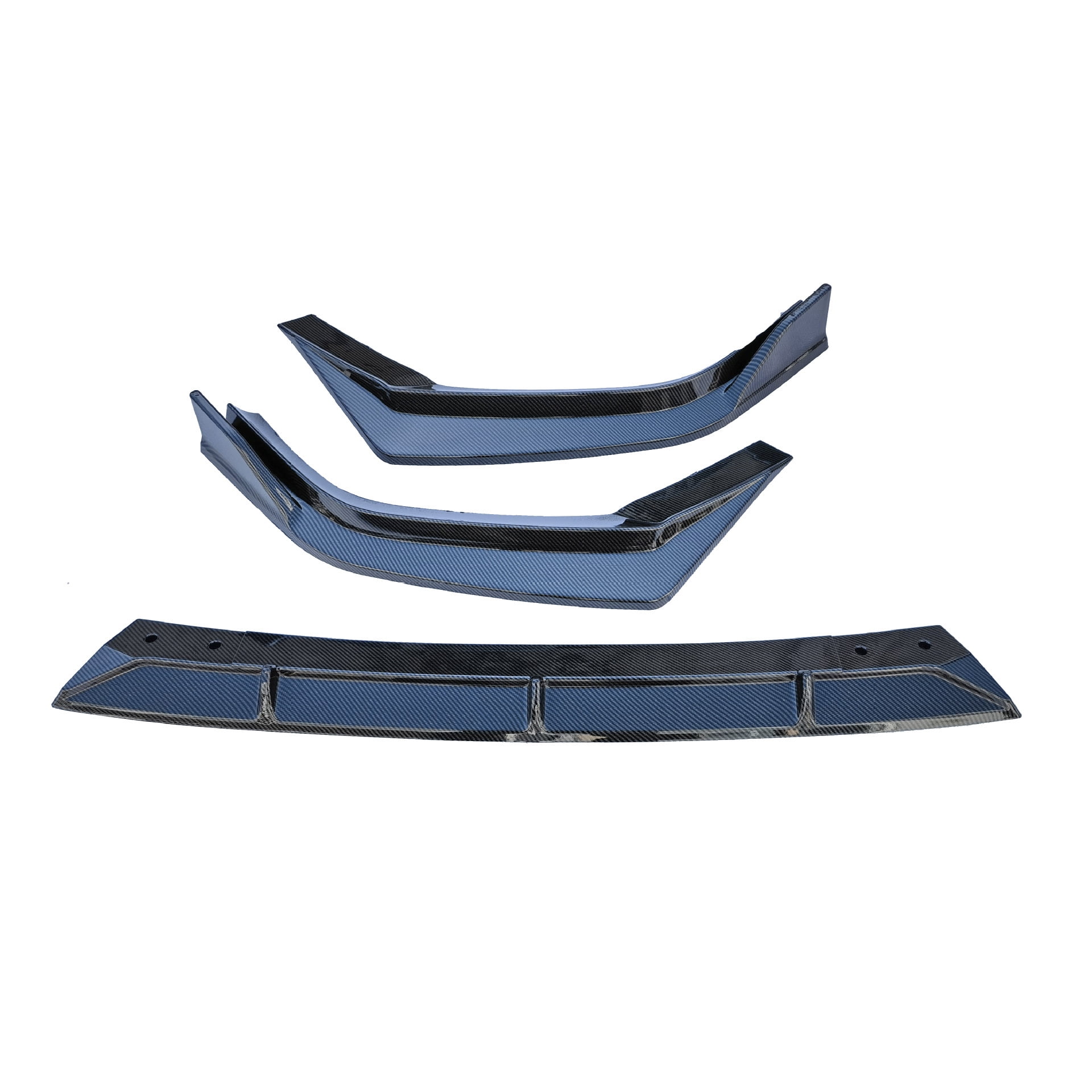 3pcs Set Front Bumper Lip for Honda CR-V CRV 6th 2023, Front Spoiler Diffuser Front Splitter Lip Body Kit Spoiler, Carbon Fiber Color