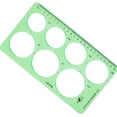 thumbnail image 3 of Plastic Hollow Out Circle Drawing Learning Measuring Template Ruler, 3 of 6