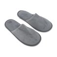 thumbnail image 2 of Unique Bargains 1 Pair Disposable Slippers Foldable Hotel Slippers for Family Gray, 2 of 5