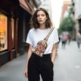 thumbnail image 4 of FORMRS Womens Crossbody Sling Bag Travel Daypack Shoulder Chest Backpack, Colorful Floral Pattern, 4 of 7