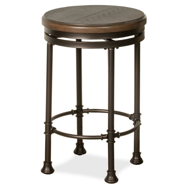 Hilale Furniture Casselberry Metal, Counter Height Stools Swivel Backless