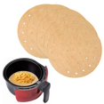 thumbnail image 2 of 100pcs Round Unbleached Perforated Parchment Paper Liners Perfect For Air Fryer Streamer Pans Replacement No More Cleaning, 2 of 4