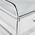 thumbnail image 4 of Topeakmart 15 Drawers Rolling Storage Cart Bin Organizer Metal Frame Plastic Drawers, White, 4 of 7