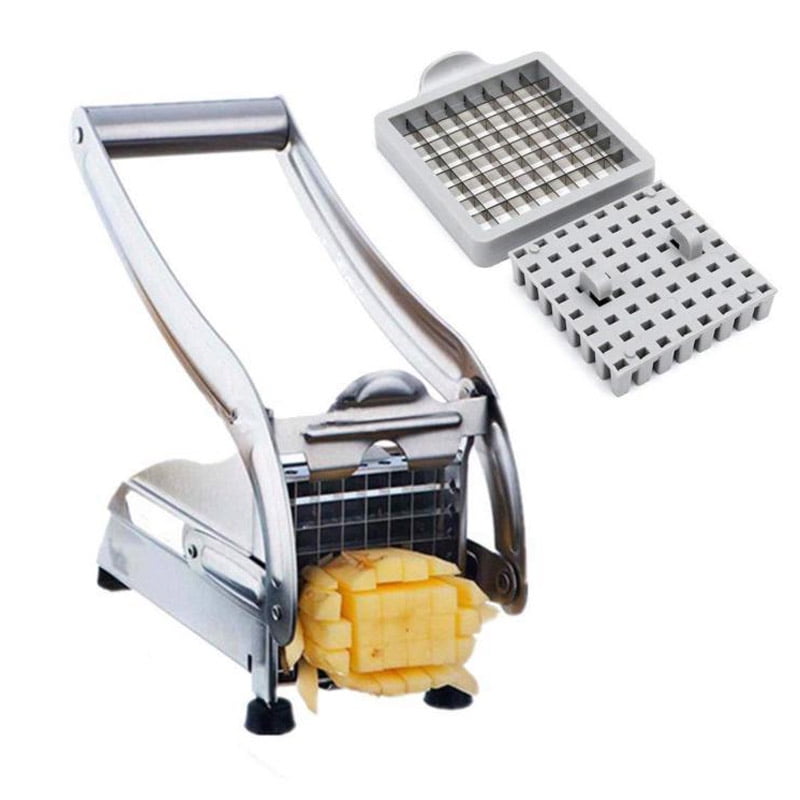 French Fries Vegetable Potato Cutter Maker Slicer Chip Machine Steel
