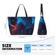 thumbnail image 4 of Fotbe Spooky Halloween Night Scene Bolsa de Viaje para Playa - Resistente al Agua, Bolsa Tote de Gran Capacidad y Ligera con 7 Bolsillos para Mujeres y Hombres, 4 of 7
