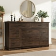 thumbnail image 6 of Farmhouse 9-Drawer Dresser with Charging Station & USB Ports, 63-Inch Wide Chest of Drawers Storage Cabinet for Bedroom Living Room Upgrade your home storage with our 63-inch 9-Drawer Bedroom Dresser, 6 of 6